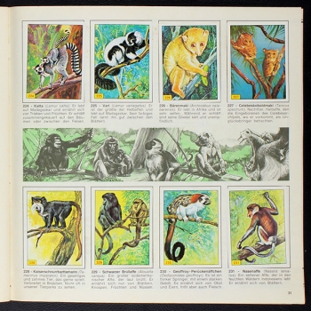 Säugetiere Panini Sticker Album komplett