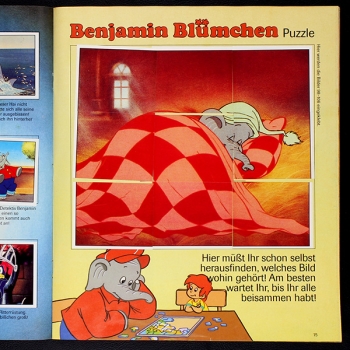 Preview: Benjamin Blümchen Panini Sticker Album komplett
