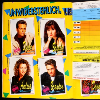Preview: Beverly Hills 90210 Panini Sticker Album komplett