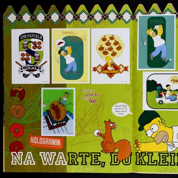 Simpsons 2 Panini Sticker Album komplett