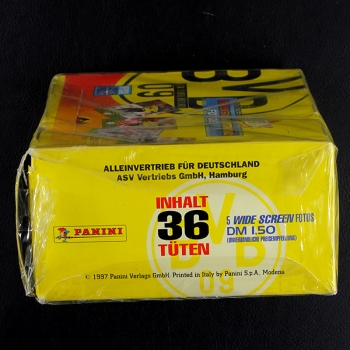 Preview: Borussia Dortmund 1997 Panini Box mit Foto Cards