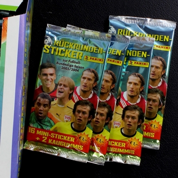 Fußball 2003 Rückrunden Sticker Panini Box - Pocket Version