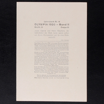 Preview: Jesse Owens Reemtsma Bild No. 21 - Olympia 1936