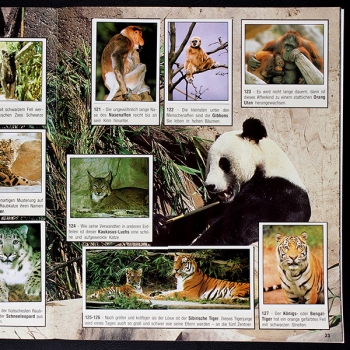 Animals Panini Sticker Album komplett