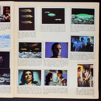 Space 1999 Panini Sticker Album komplett