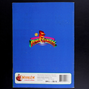 Power Ranger Merlin sticker album complete