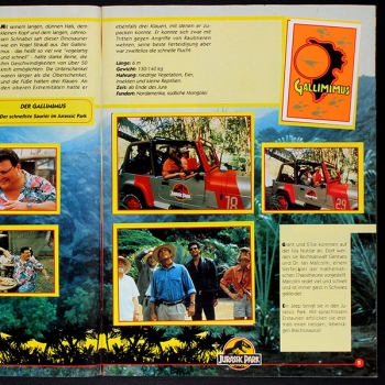 Preview: Jurassic Park Merlin Sticker Album komplett