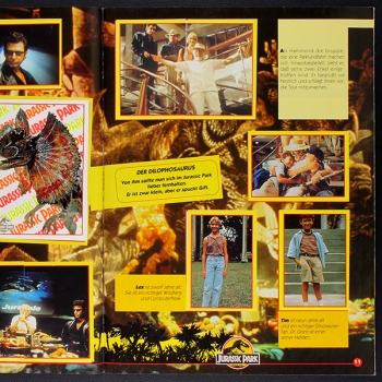 Preview: Jurassic Park Merlin Sticker Album komplett