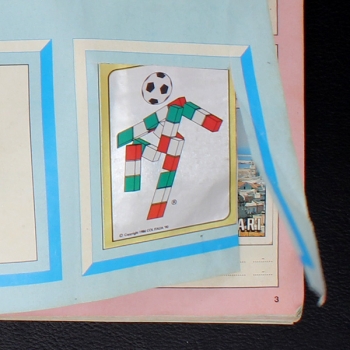 Preview: Italia 90 Panini Sticker Album teilgefüllt - schlecht