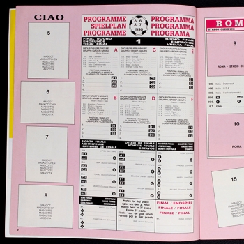 Preview: Italia 90 Panini Sticker Album teilgefüllt