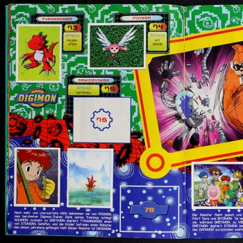 Digimon Panini album with stickers -42