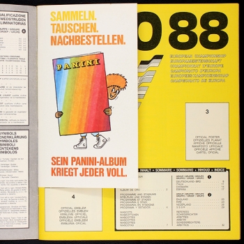 Preview: Euro 88 Panini Sticker Album teilgefüllt