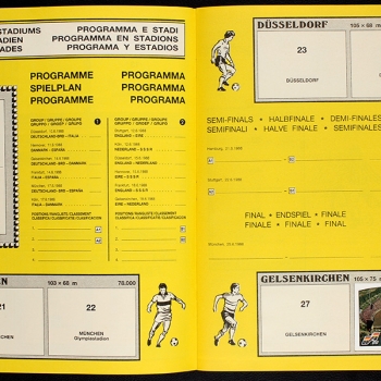 Preview: Euro 88 Panini Sticker Album teilgefüllt