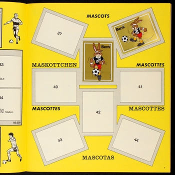 Euro 88 Panini Sticker Album teilgefüllt