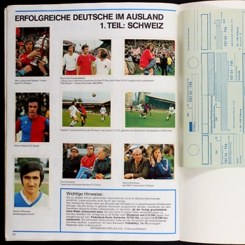 Fußball 74 Bergmann Album fast komplett - lesen