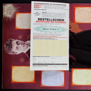 Harry Potter Orden des Phönix Panini sticker album complete