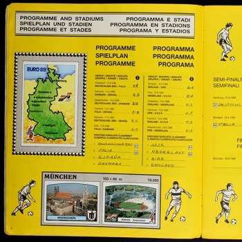 Preview: Euro 88 Panini Sticker Album teilgefüllt -16