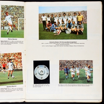 Preview: Fußball 1976 Bergmann album with stickers
