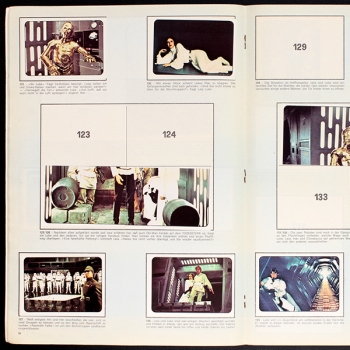 Star Wars Panini album with stickers