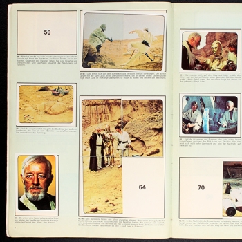 Preview: Star Wars Panini Sticker Album teilgefüllt