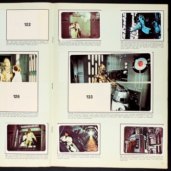Star Wars Panini Sticker Album teilgefüllt