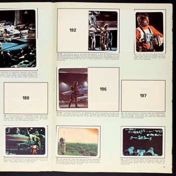 Star Wars Panini Sticker Album teilgefüllt