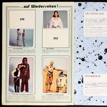 Star Wars Panini Sticker Album teilgefüllt