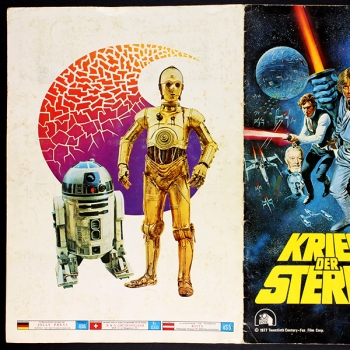 Star Wars Panini Sticker Album teilgefüllt