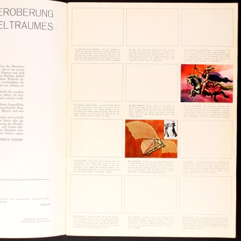 Preview: Die Eroberung des Weltraumes Panorama Sticker Album teilgefüllt