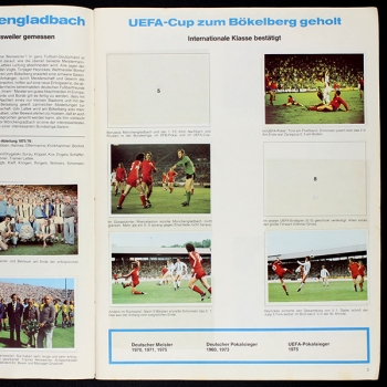 Preview: Fußball 75 Bergmann Sticker Album teilgefüllt