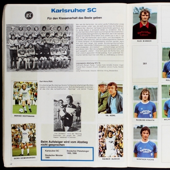 Fußball 75 Bergmann Sticker Album teilgefüllt