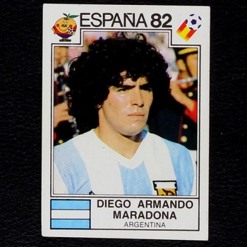 Diego Armando Maradona Panini Sticker No. 176  - Espana 82