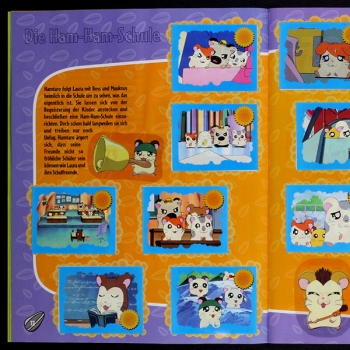 Preview: Hamtaro Panini Sticker Album komplett