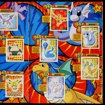 Pokemon Merlin Sticker Album komplett - rot