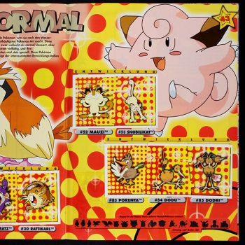 Pokemon Merlin Sticker Album komplett - rot