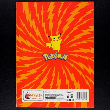 Pokemon Merlin Sticker Album komplett - rot