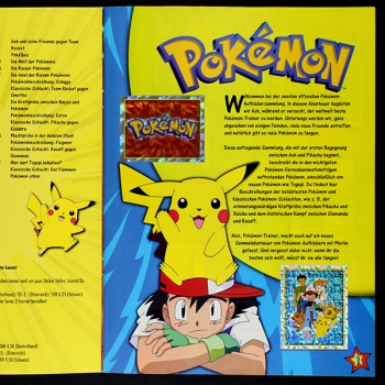 Preview: Pokemon Merlin sticker album complete - blue