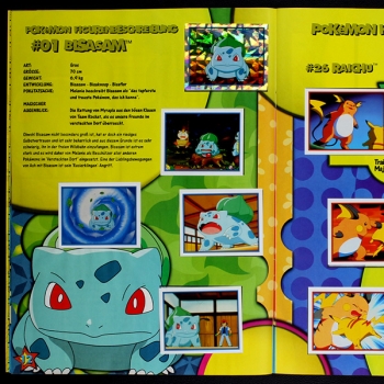Pokemon Merlin sticker album complete - blue