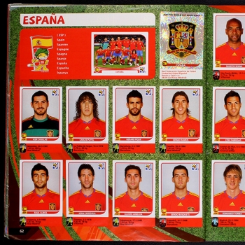 South Africa 2010 Panini sticker album complete