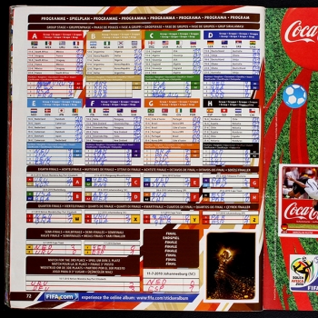 South Africa 2010 Panini sticker album complete