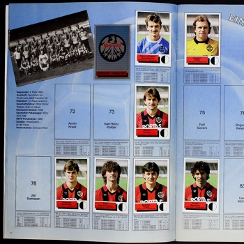 Preview: Fußball 86 Panini Sticker Album teilgefüllt