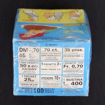 Preview: Arielle Panini Box mit 100 Sticker Tüten