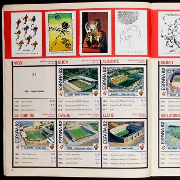 Preview: Espana 82 Panini Sticker Album teilgefüllt -58