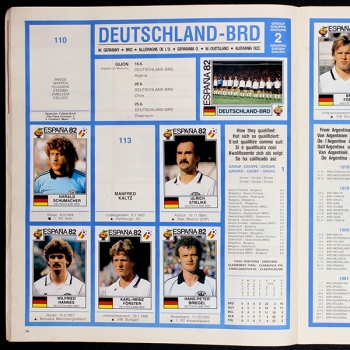 Espana 82 Panini Sticker Album teilgefüllt -58