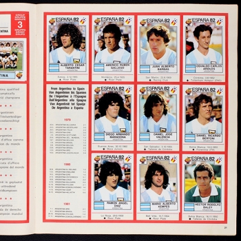 Espana 82 Panini Sticker Album teilgefüllt -58