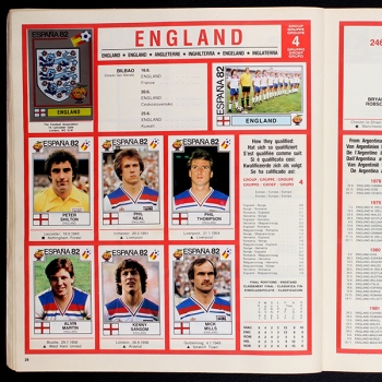 Espana 82 Panini Sticker Album teilgefüllt -58