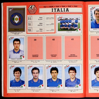 Preview: Mexico 86 Panini Sticker Album teilgefüllt