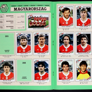 Mexico 86 Panini Sticker Album teilgefüllt