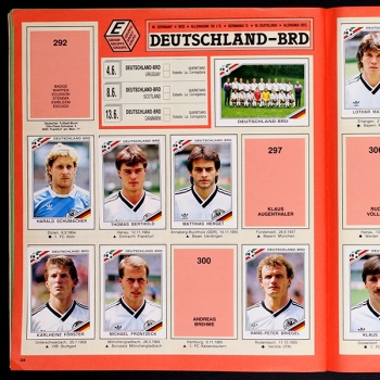 Mexico 86 Panini Sticker Album teilgefüllt