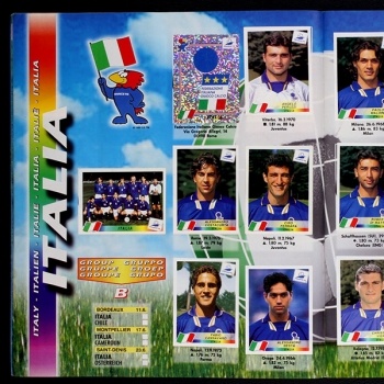 France 98 Panini Sticker Album fast komplett -11 o.I.